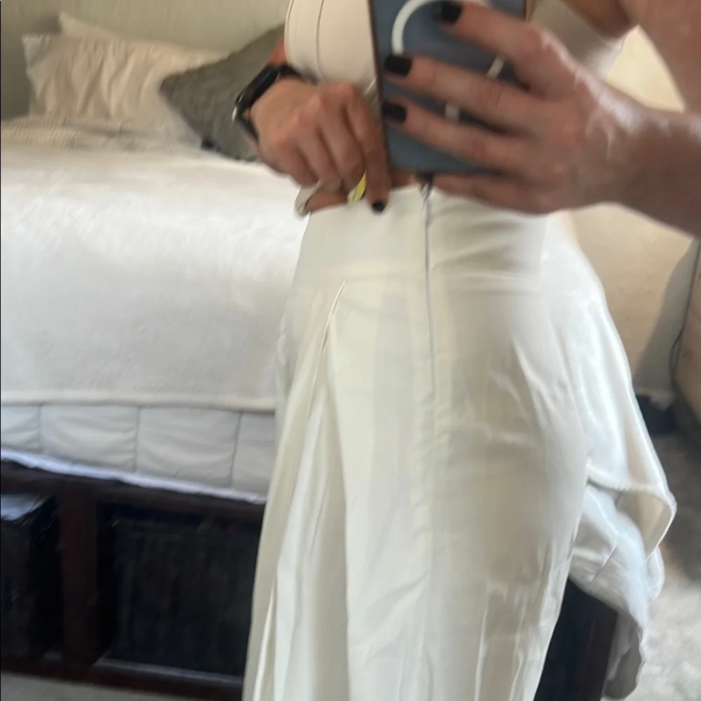 Elegant White Wide-Leg Pants XS - Picture 5 of 15